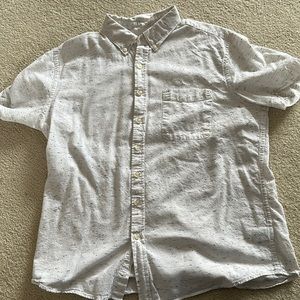 Mens Button down T Shirt